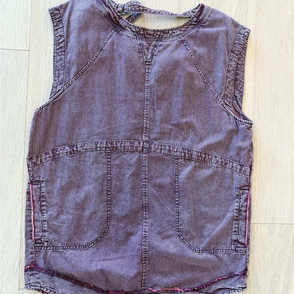 Free People Striped Sleeveless Top